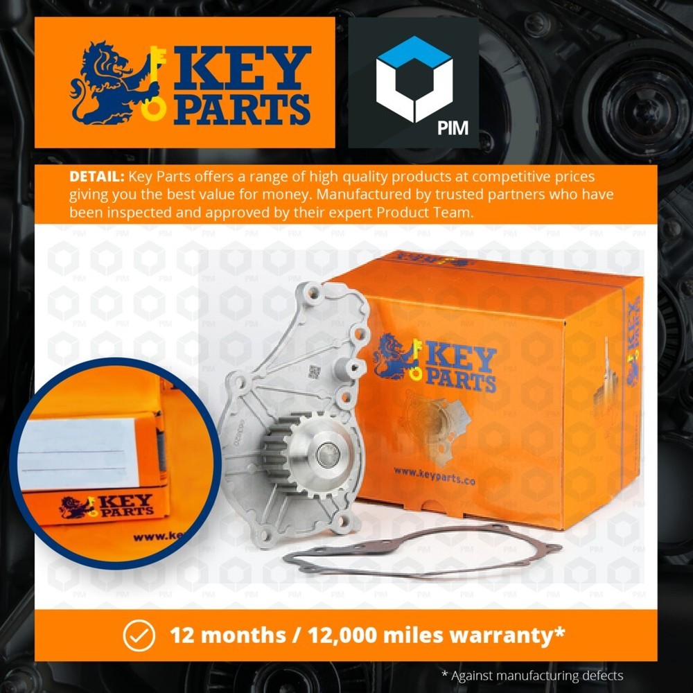 Water Pump fits CITROEN C4 PICASSO Mk1, Mk2 1.6D 2007 on Coolant KeyParts 1201G1