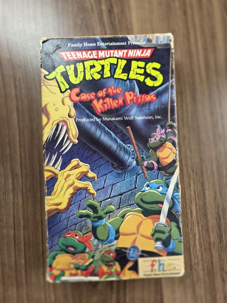 Teenage Mutant Ninja Turtles Case of the Killer Pizzas (VHS, 1989)