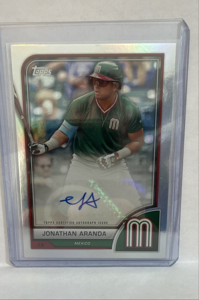 2023 Topps World Baseball Classic - Autographs Jonathan Aranda #AV-JA (AU, RC)