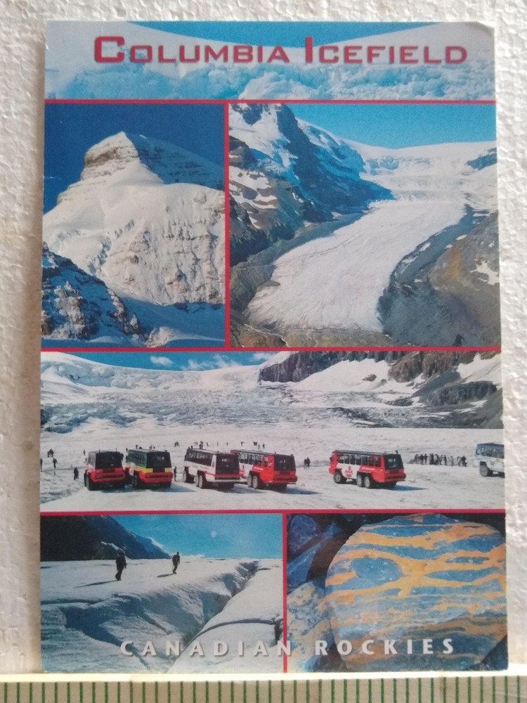 Postcard Columbia Icefield Jasper National Park Alberta Canada