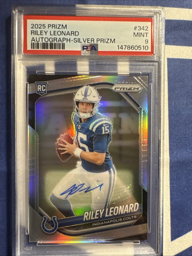 2025 Panini Prizm - Rookies Riley Leonard #342 Silver Prizm Autographs (AU, RC)