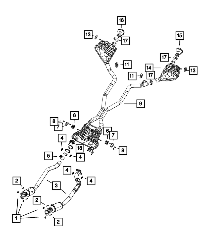 Genuine Mopar Exhaust Seal Ring 68204801AA