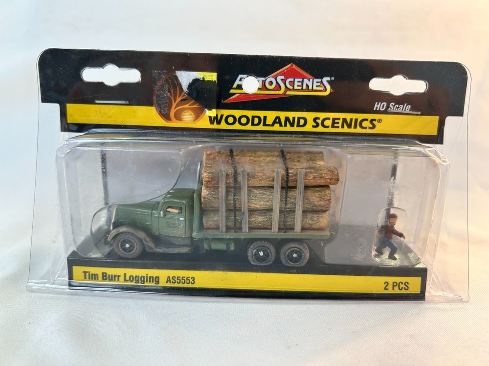 AutoScenes Woodland Scenics HO Scale AS5553 Tim Burr Logging Truck