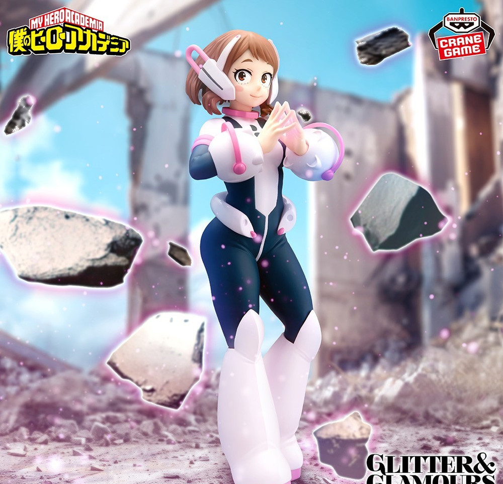 My Hero Academia Ochaco Ochako Uraraka GLITTER & GLAMOURS Figure Japan New