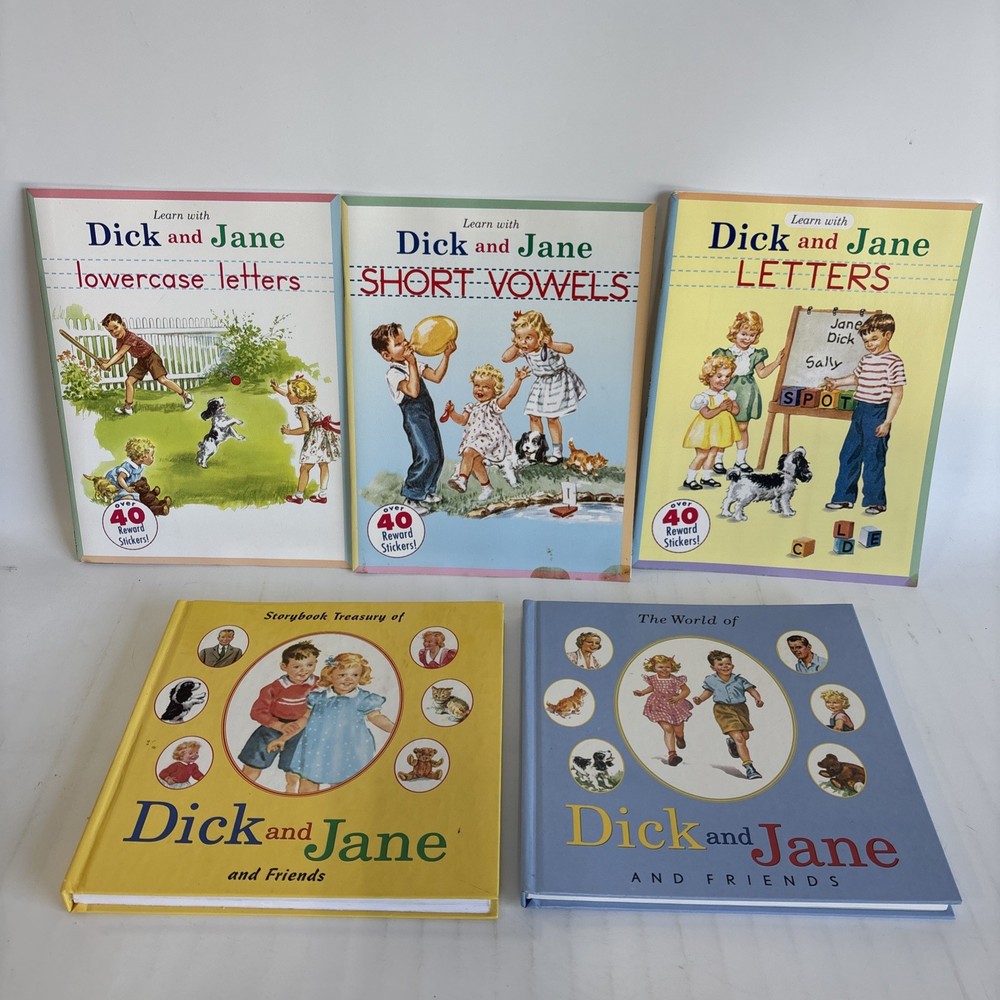 Read/Learn with Dick and Jane Lot of 5 books