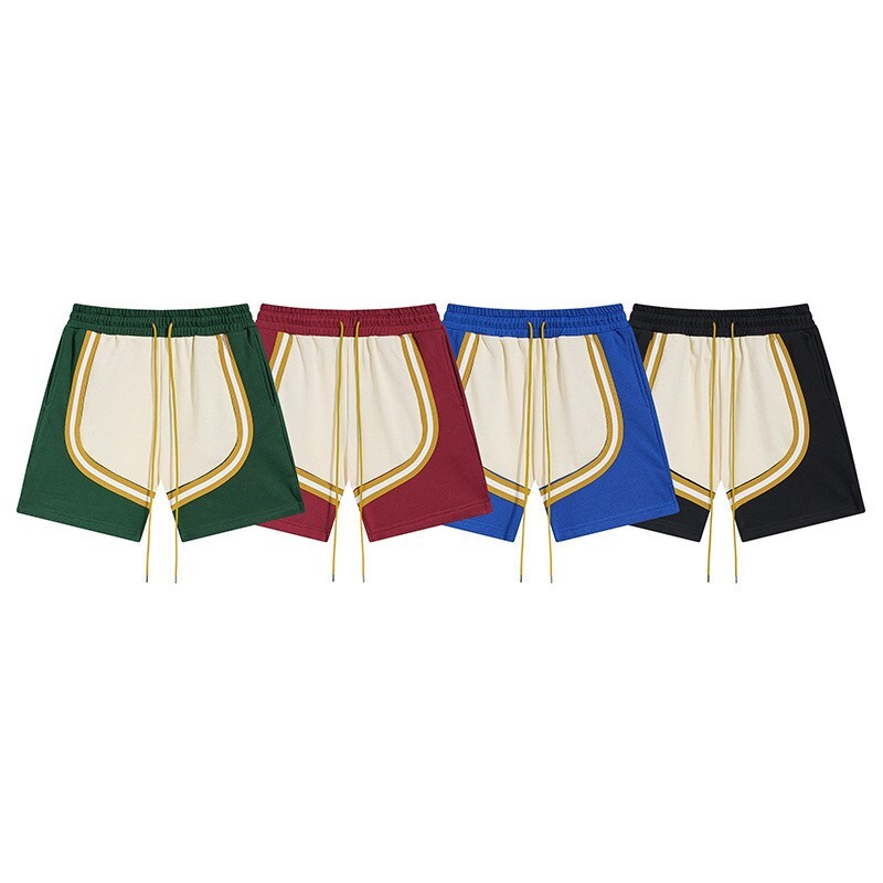 Rhude Men's Basketball Shorts - Breathable Sports Fitness Beach Pants
