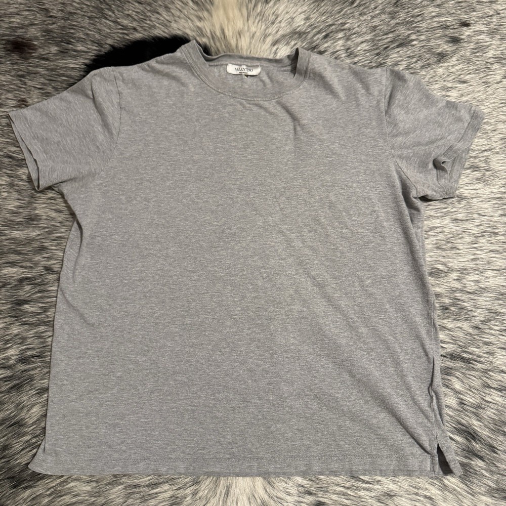 Valentino Gray Crewneck Studded T-Shirt – Made in Italy 🇮🇹 Size Small