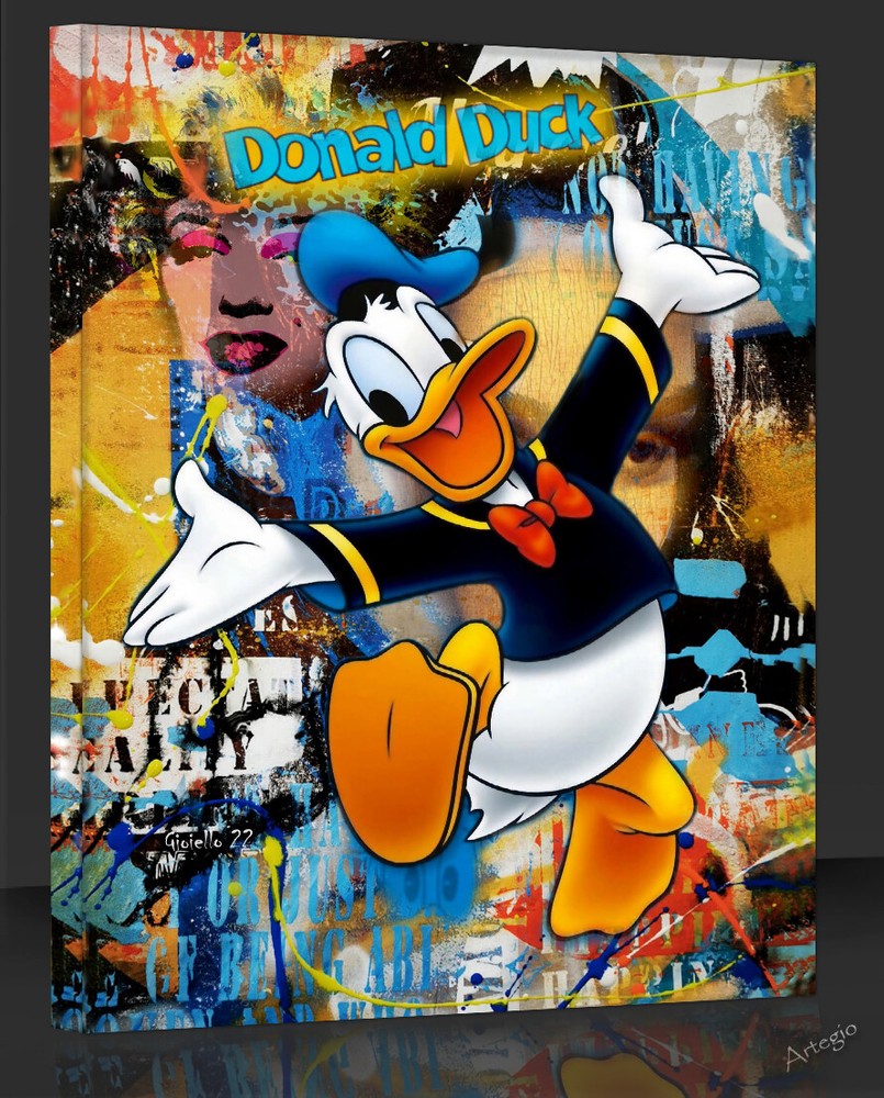 Donald Duck Abstract Graffiti Art Modern Poster 80x100cm GR27-image