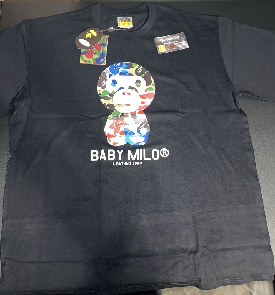 BAPE ABC Camo Crazy Baby Milo T-Shirt Size XXL