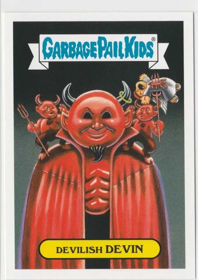 Devious Devin Garbage Pail Kids GPK 2016 Prime Slime Trashy TV Series Card