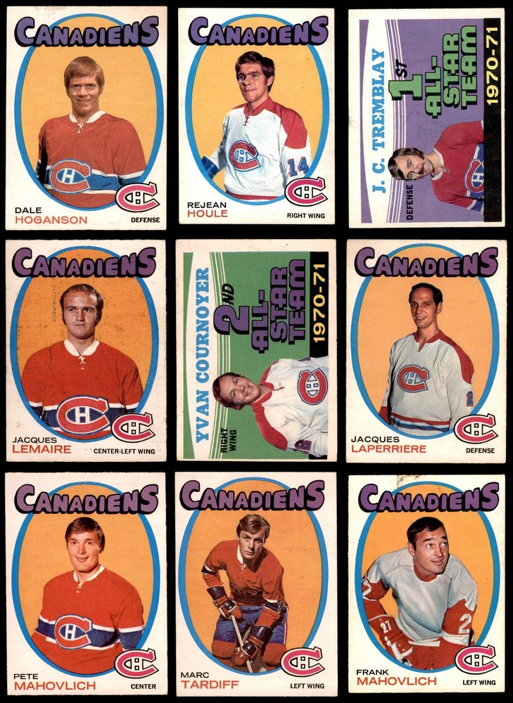 1971-72 O-Pee-Chee Canadiens Near Team Set 4 - VG/EX 3756493 (12 / 21 cards)
