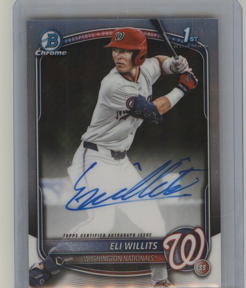 2025 Bowman Draft #CPA-EW Eli Willits Chrome Prospect Autographs
