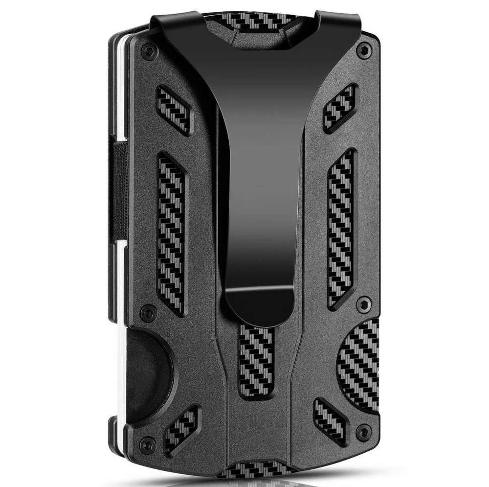 Slim RFID Blocking Aluminum Wallet for Men - Minimalist Front Pocket Design  