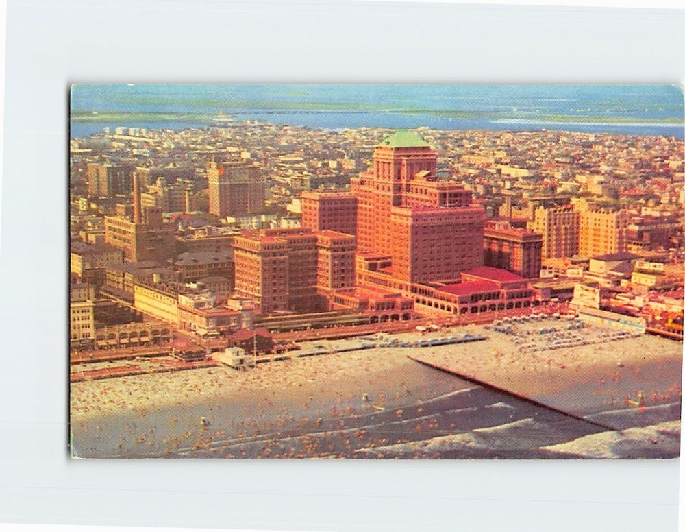 Postcard Aerial View Chalfonte-Haddon Hall Atlantic City NJ USA