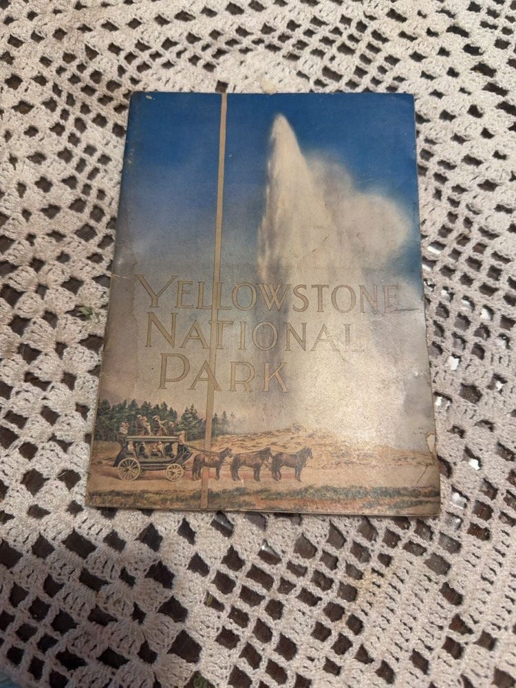 Vintage Union Pacific Railroad Yellowstone National Park Travel Booklet