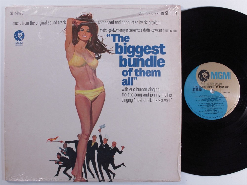 BIGGEST BUNDLE OF THEM ALL OST Riz Ortolani MGM LP VG+ SHRINK c