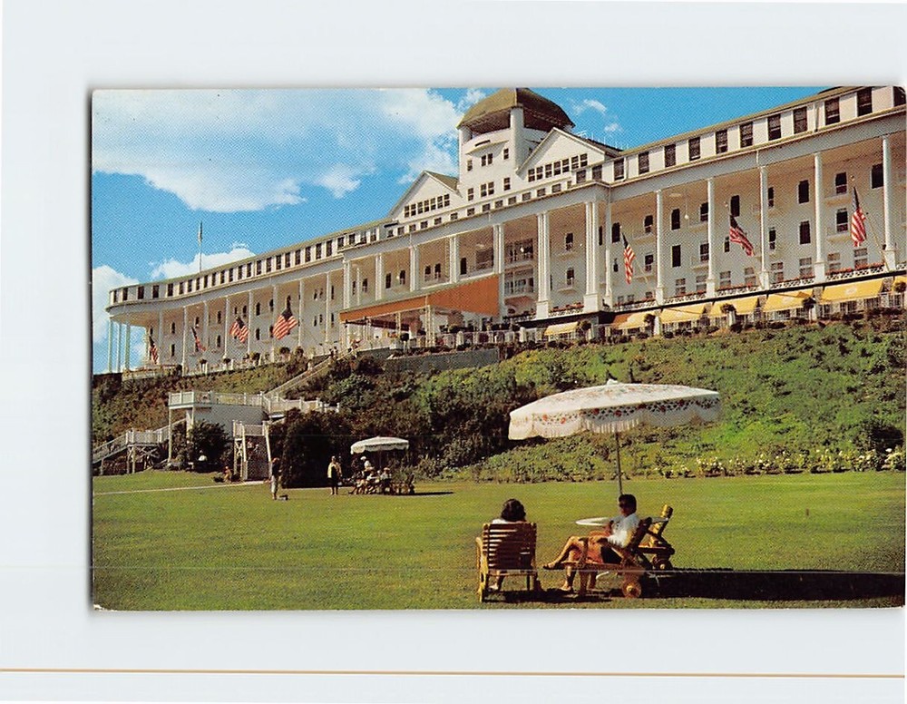 Postcard Grand Hotel Mackinac Island Michigan USA