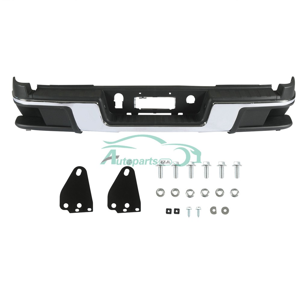 Chrome Rear Step Bumper Assembly For 2015-2022 Chevy Colorado GMC Canyon GA2