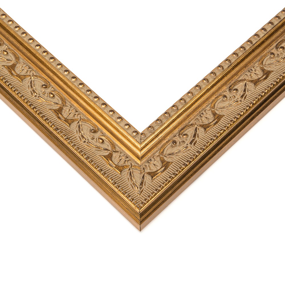 30x25 Inch Gold Real Wood Picture Frame with 1.75 Inch Width