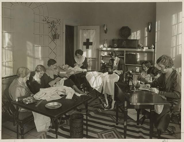 Washington D.C. 1931 Mrs Richard Doyle Sigma Chi Wives Sewing Drought Relief