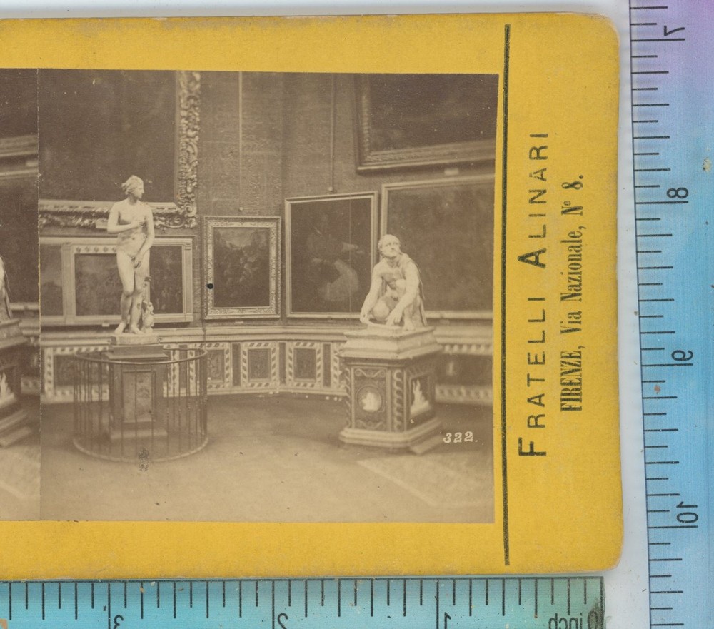 La Tribuna Uffizi Gallery Florence Italy Stereoview