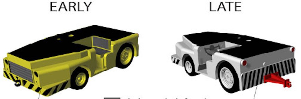 L'Arsenal Models 1/700 MD-3 DECK TRACTOR SHORT VERSION (5) 3D Printed Set