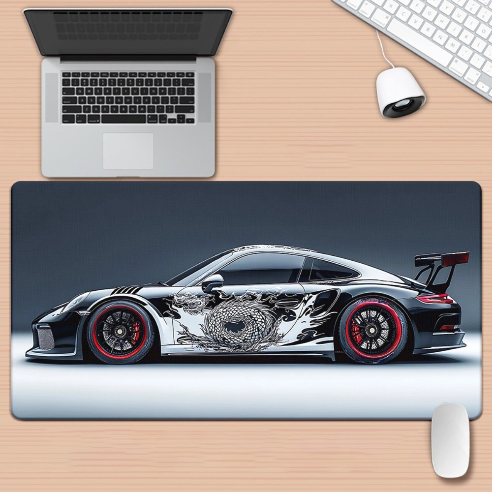 40*90cm1pc Ukiyo-e car pattern Printed Pad for Desk, Multi Functional XXL Mousep