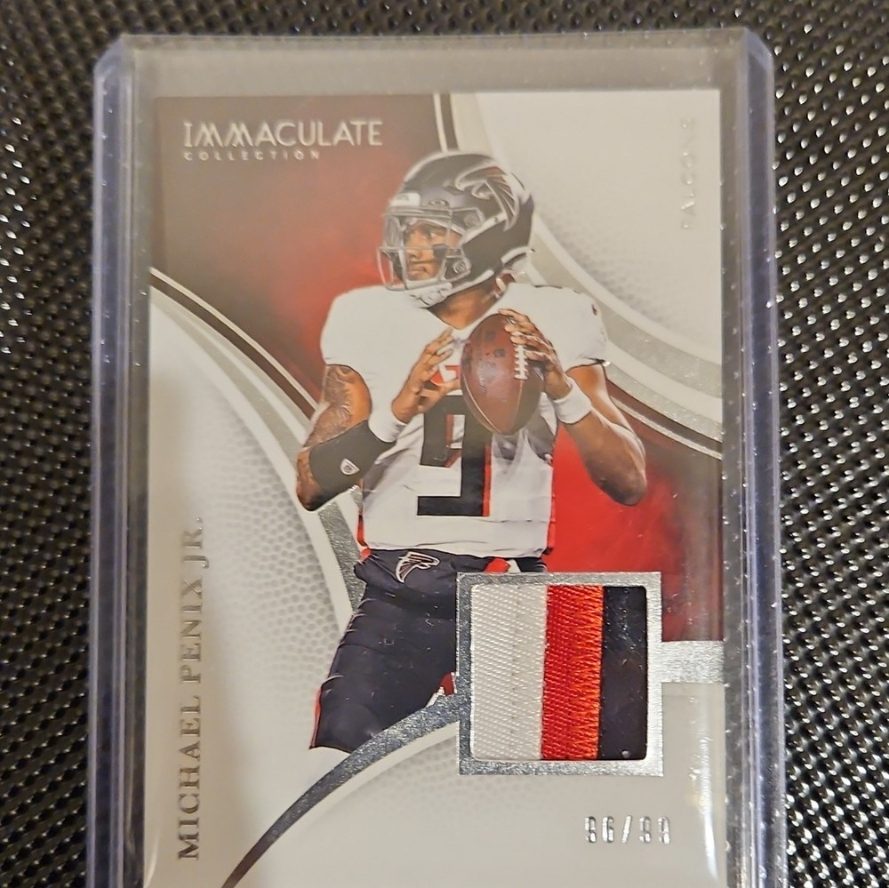 Panini 2025 Immaculate Collection Michael Penix Jr. Falcons Patch MEM #71 /99