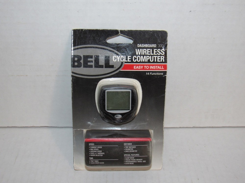 NEW Bell Dashboard 300 Wireless Cycle Computer 14 Functions Speed Time Distance