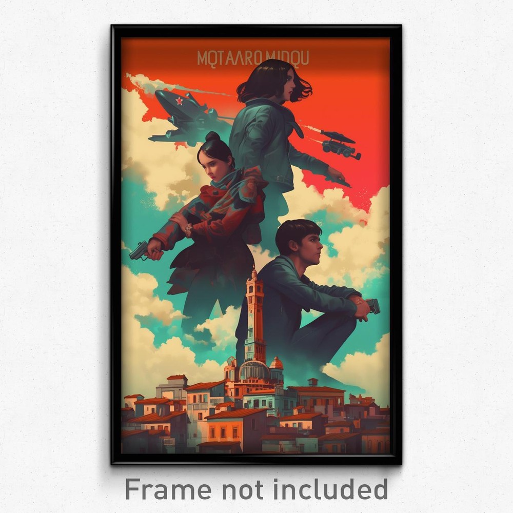 Mexican Metropolis Retro Film Art Print Poster