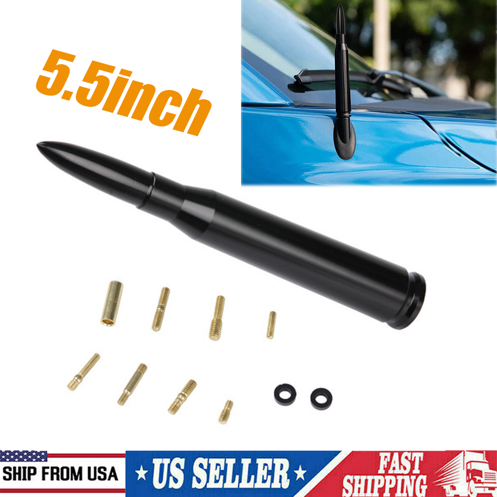 50 Cal Bullet Antenna for Dodge RAM 1500 2500 3500 Trucks Black