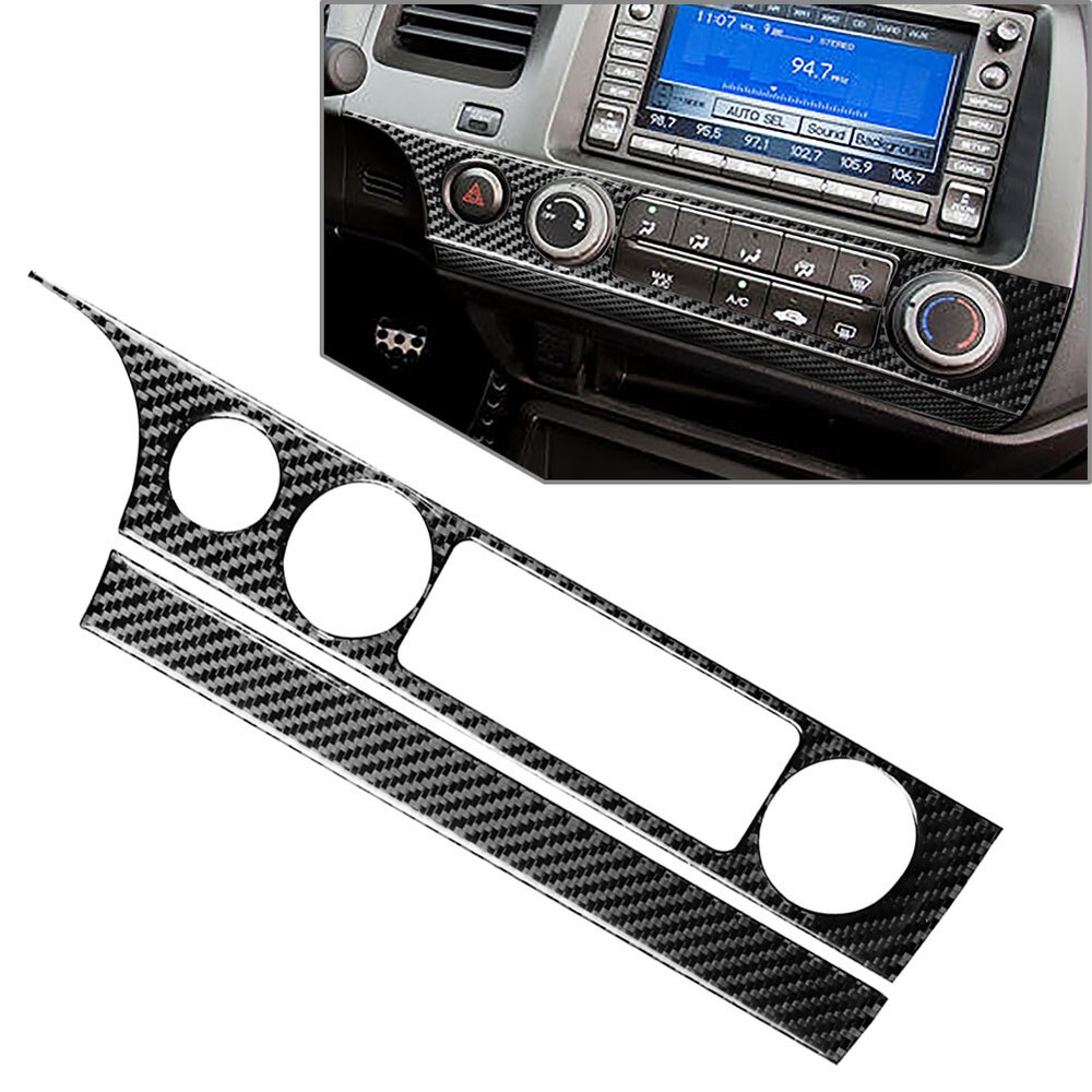 Interior Air Condition Switch Panel Frame Trim For Honda Civic 8th Gen 2006-2011