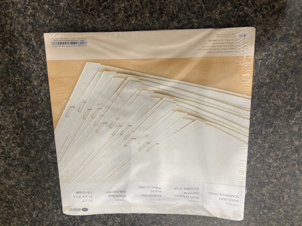 Creative Memories 12 x 12 Gold Dust Refill Pages—NEW!