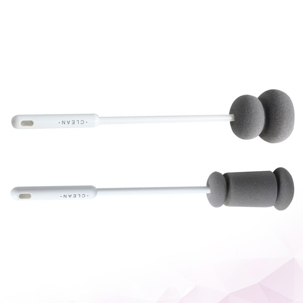 2 Pcs Baby Bottle Brush Kitchen Sponge Holder Sink Sponges Dish