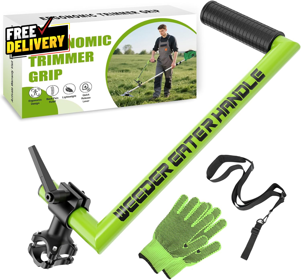 Upgraded Ergonomic Adjustable Weed Eater Handle for String Trimmers
