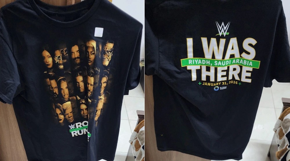 HOT!!! WWE Royal Rumble 2026 Saudi Arabia I Was There Black T Shirt Reprint