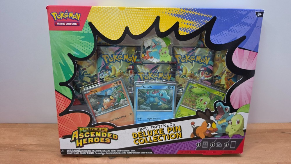 Pokemon TCG Ascended Heroes First Partner Deluxe Pin Collection Box Sealed New