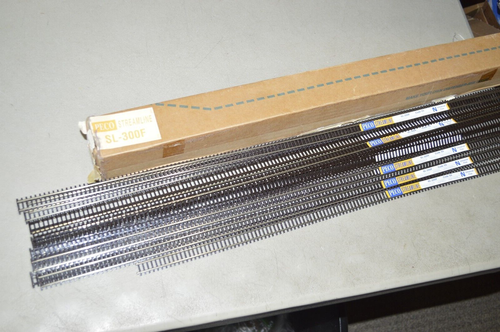 N scale track PECO SL-300F nickel silver code 55 flex lot set of 12