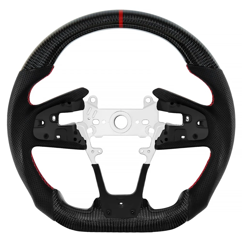Carbon Fiber Steering Wheel For 2016-2021 HONDA CIVIC North American Spec