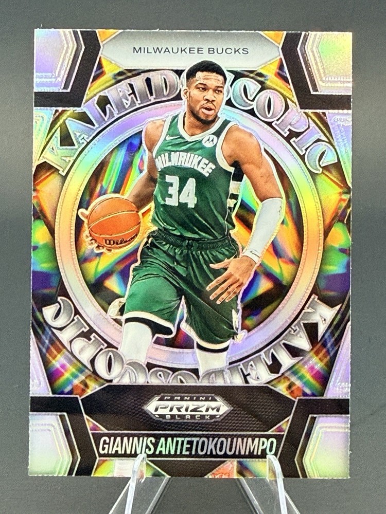 2024-25 Panini Prizm Black Kaleidoscopic Giannis Antetokounmpo #2 Silver Prizm