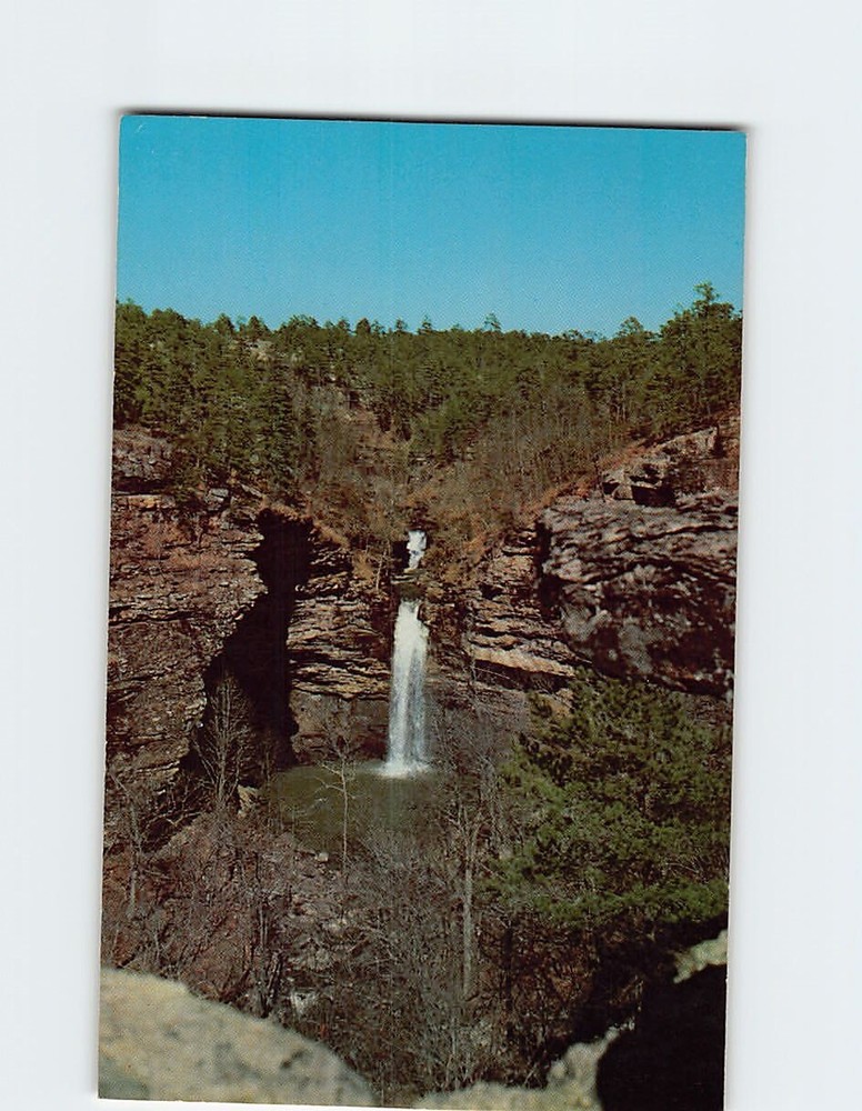 Postcard Beautiful Cedar Falls Petit Jean State Park Morrilton Arkansas USA