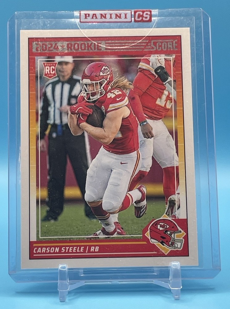 2024 Panini Score CARSON STEELE Mystery Redemption RC Kansas City Chiefs #405