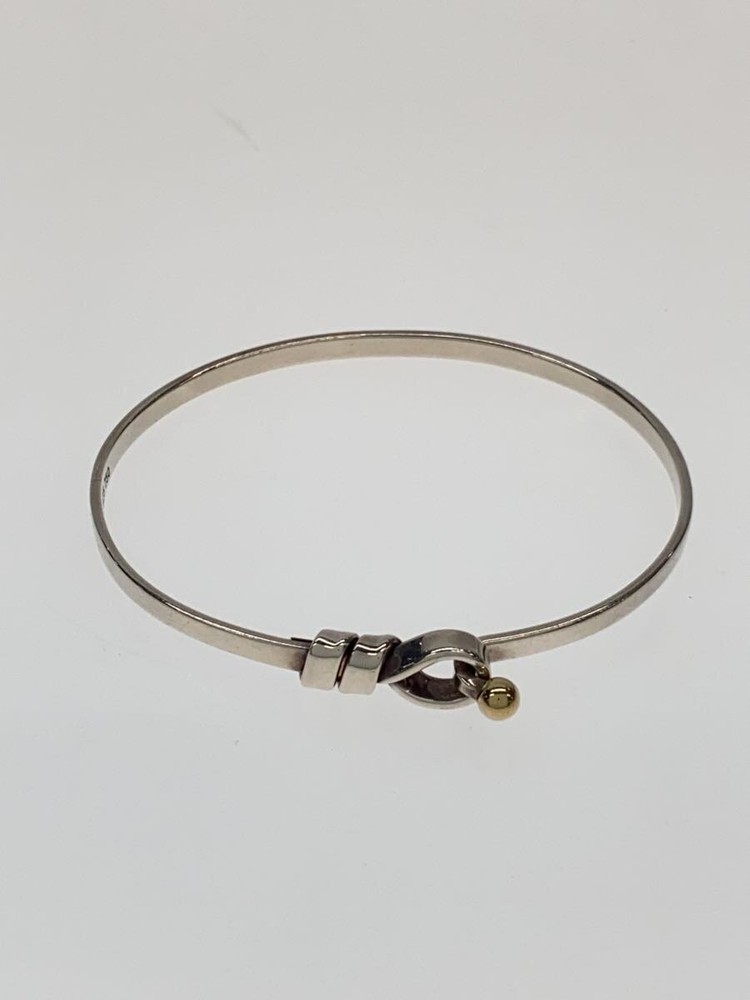 Tiffany & Co Sterling Silver 925 Women's White Bangle Bracelet 2721