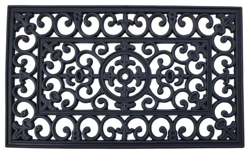 Napoleon 18x30 Rubber Doormat by Imports Decor for Stylish Entryway