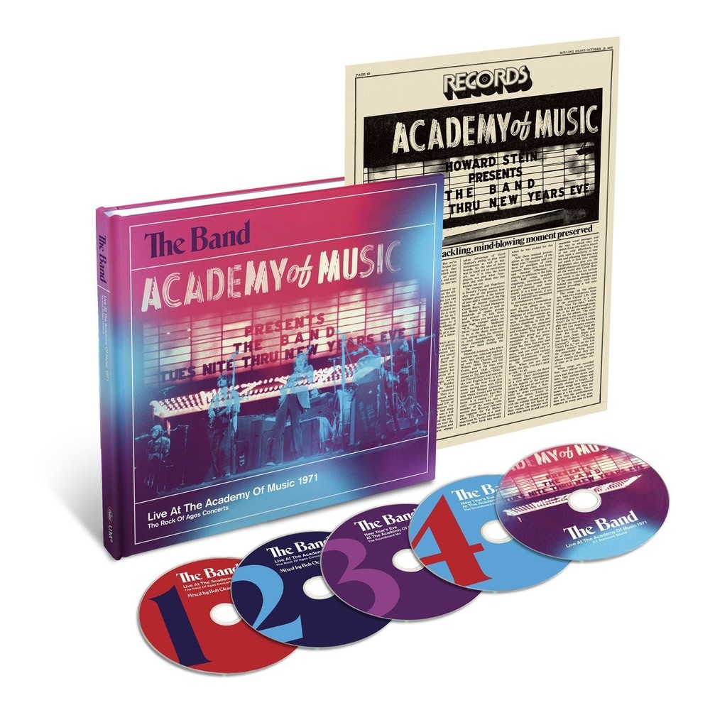 Live at the Academy of Music 1971 by The Band (CD, 2013) 5 CD set with Poster-image