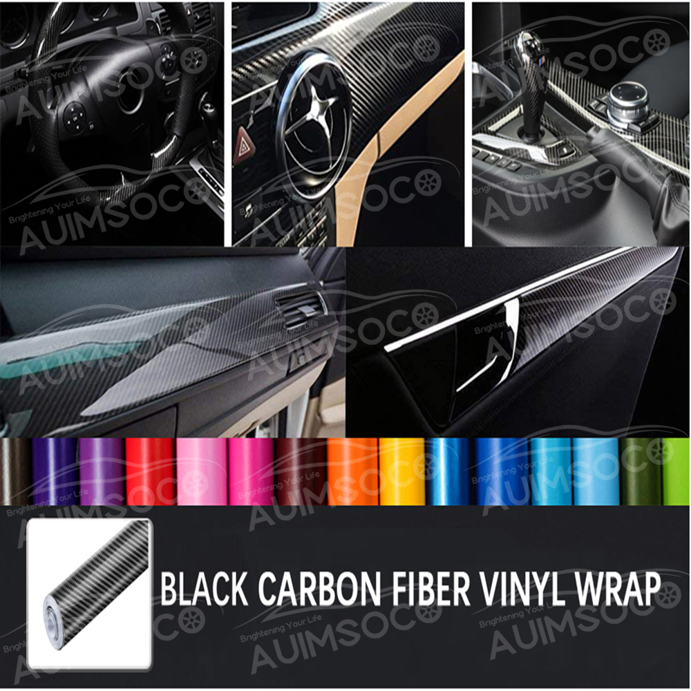 7D Carbon Fiber Vinyl Film for Car Interior Wrap Stickers Universal Auto Accessories