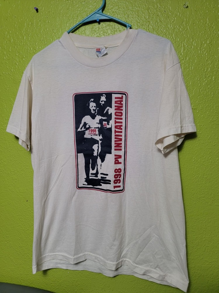 Vintage Track And Field Shirt 1998 PV Invitational Running 1990s VTG Hanes