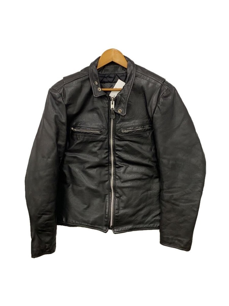 Branded Garments Single Riders Jacket/38/Leather/Blk 3479