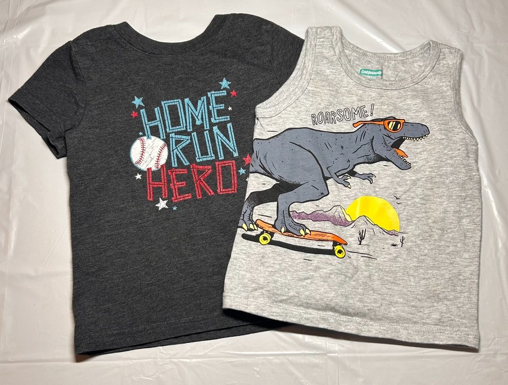 Cat & Jack Tshirt 18M and Garanimals Tank Top 18M Boys