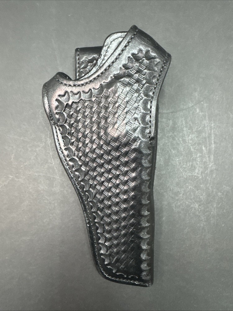 Northern Plains Full Frame S&W 357 Magnum Leather Revolver Holster Black OWB